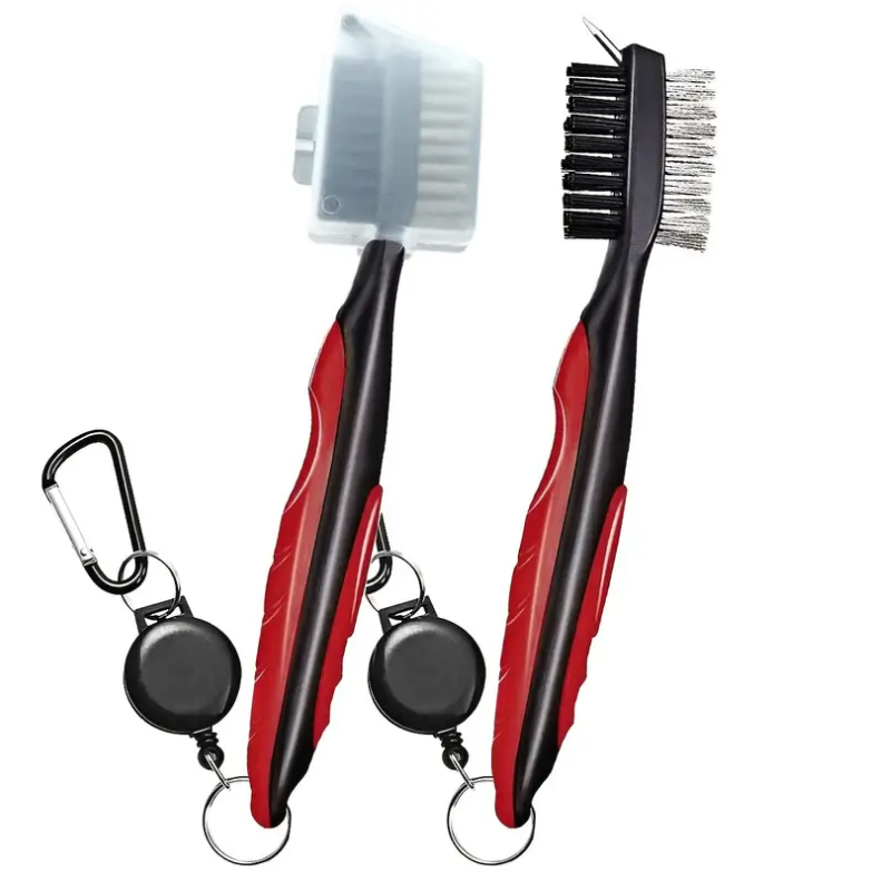 Golf Club Cleaning Brush With Case And Carabiner