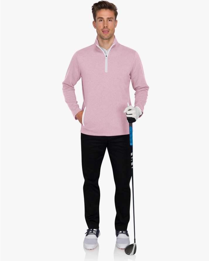 Men'S Pullover Sweater - Dry Fit Half Zip Golf Jacket