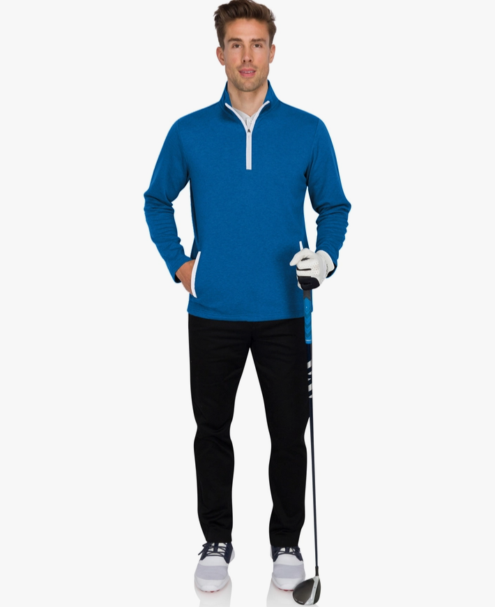 Men'S Pullover Sweater - Dry Fit Half Zip Golf Jacket