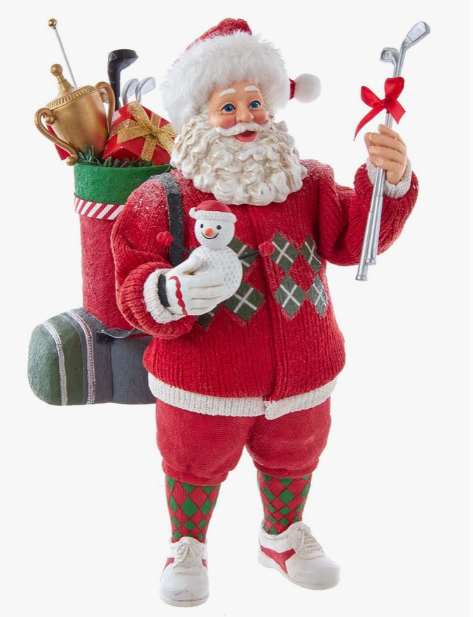 10.5“ Fabriché™ Golf Santa