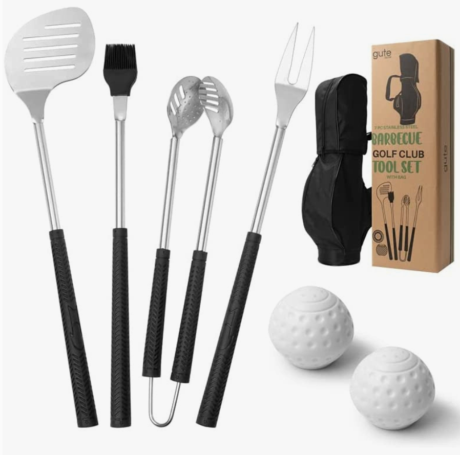Gute 7 Piece Golf Bbq Tools Gift Set - Great Gift Idea