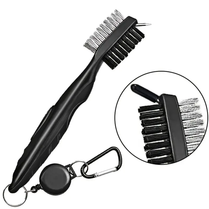 Golf Club Cleaning Brush With Case And Carabiner
