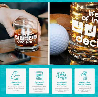 Golf Whiskey Glass