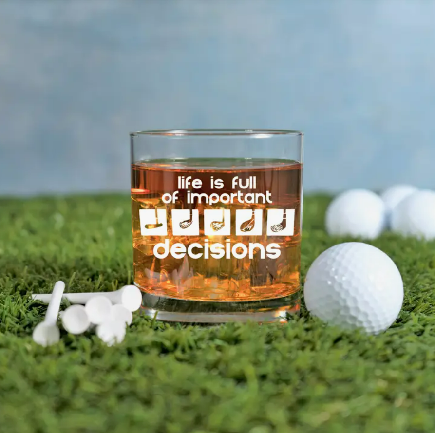 Golf Whiskey Glass – CADDYRIZZ