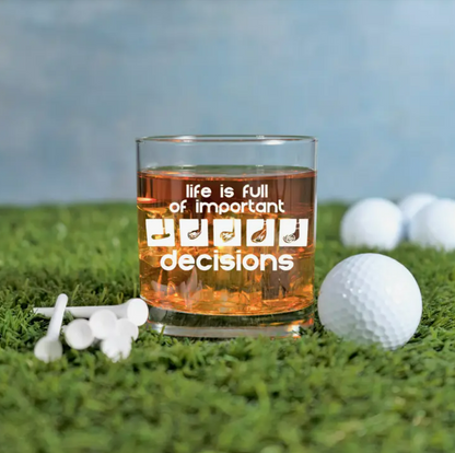 Golf Whiskey Glass