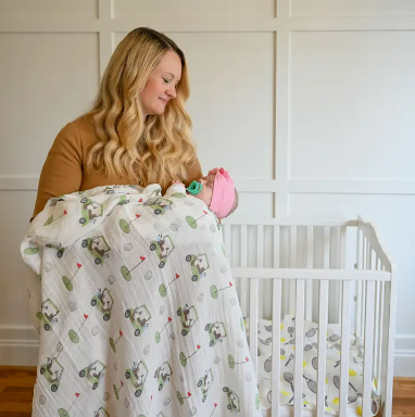 Golf A Round Baby Swaddle Blanket