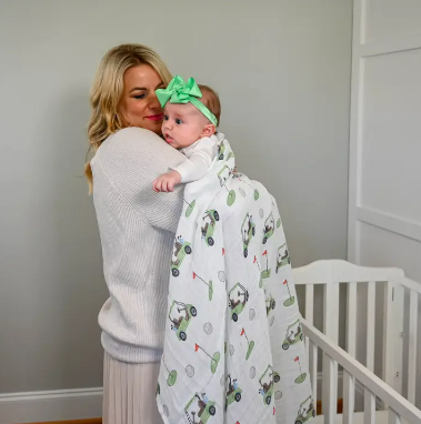 Golf A Round Baby Swaddle Blanket