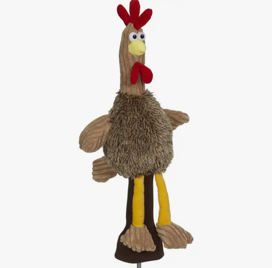Chicken with Knit Sock Golf Head Cover