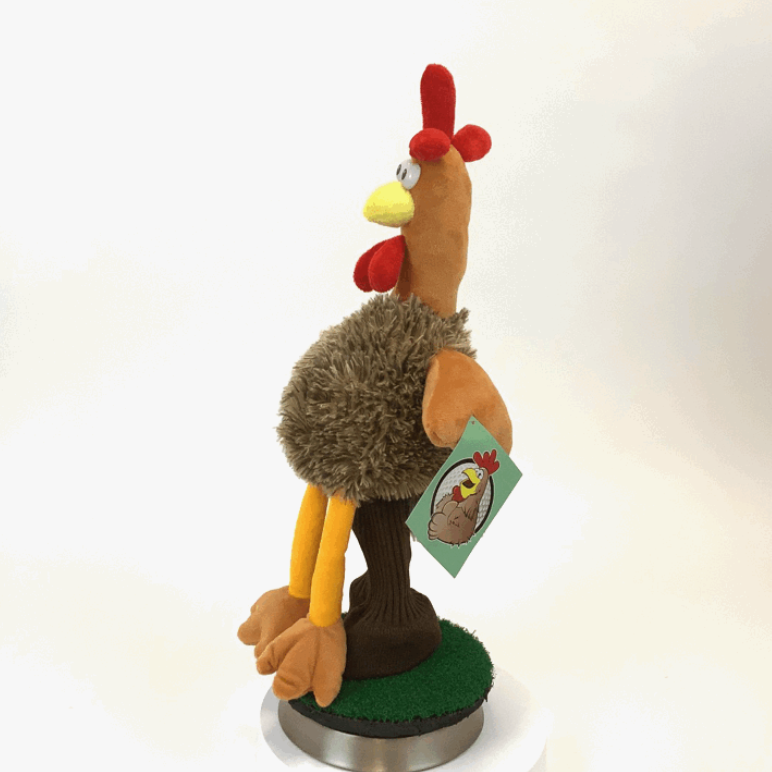 Chicken with Knit Sock Golf Head Cover