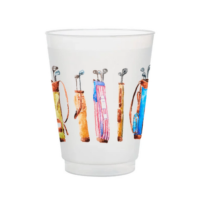 Golf Bags Frosted Cups | Set of 6