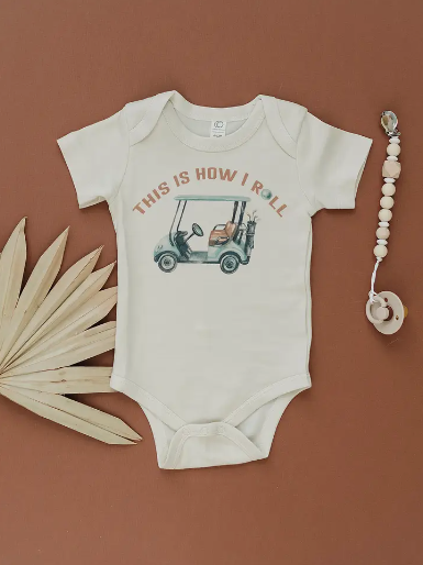 This Is How I Roll Golf Organic Baby Onesie & Toddler Tee