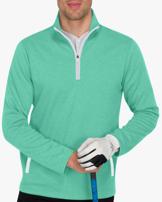 Men'S Pullover Sweater - Dry Fit Half Zip Golf Jacket