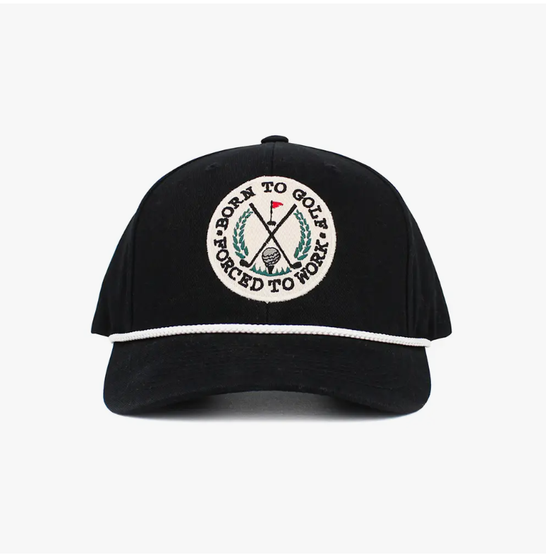 Born To Golf Forced To Work Baseball Cap