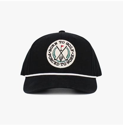 Born To Golf Forced To Work Baseball Cap