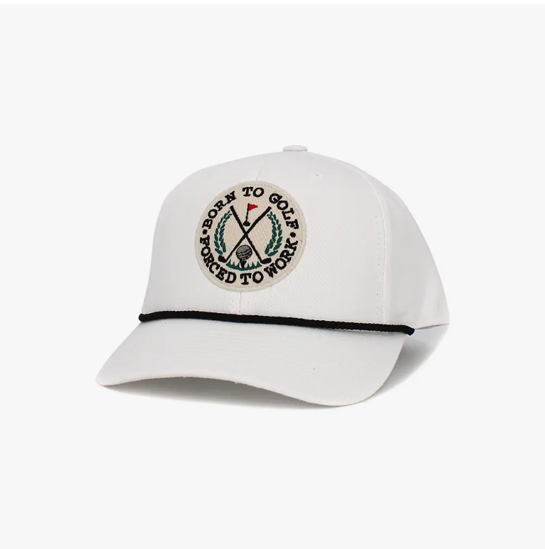 Born To Golf Forced To Work Baseball Cap