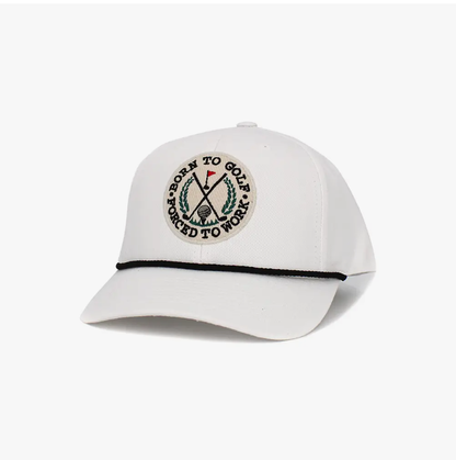 Born To Golf Forced To Work Baseball Cap