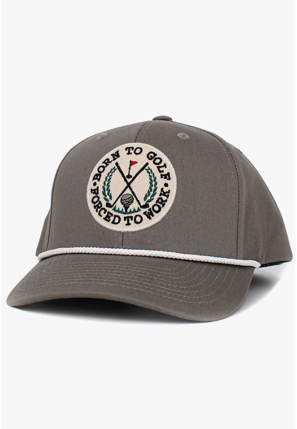 Born To Golf Forced To Work Baseball Cap