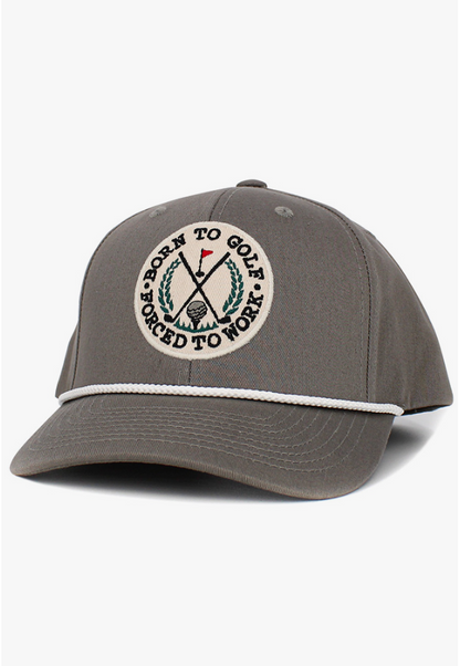 Born To Golf Forced To Work Baseball Cap