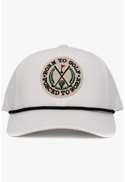 Born To Golf Forced To Work Baseball Cap