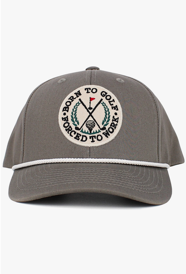 Born To Golf Forced To Work Baseball Cap