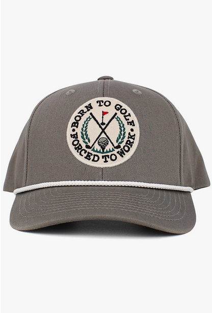 Born To Golf Forced To Work Baseball Cap