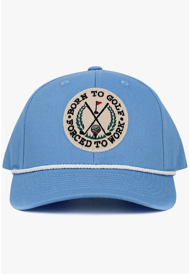 Born To Golf Forced To Work Baseball Cap