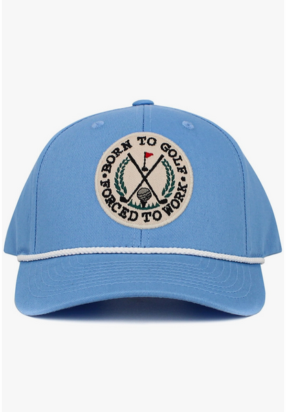 Born To Golf Forced To Work Baseball Cap