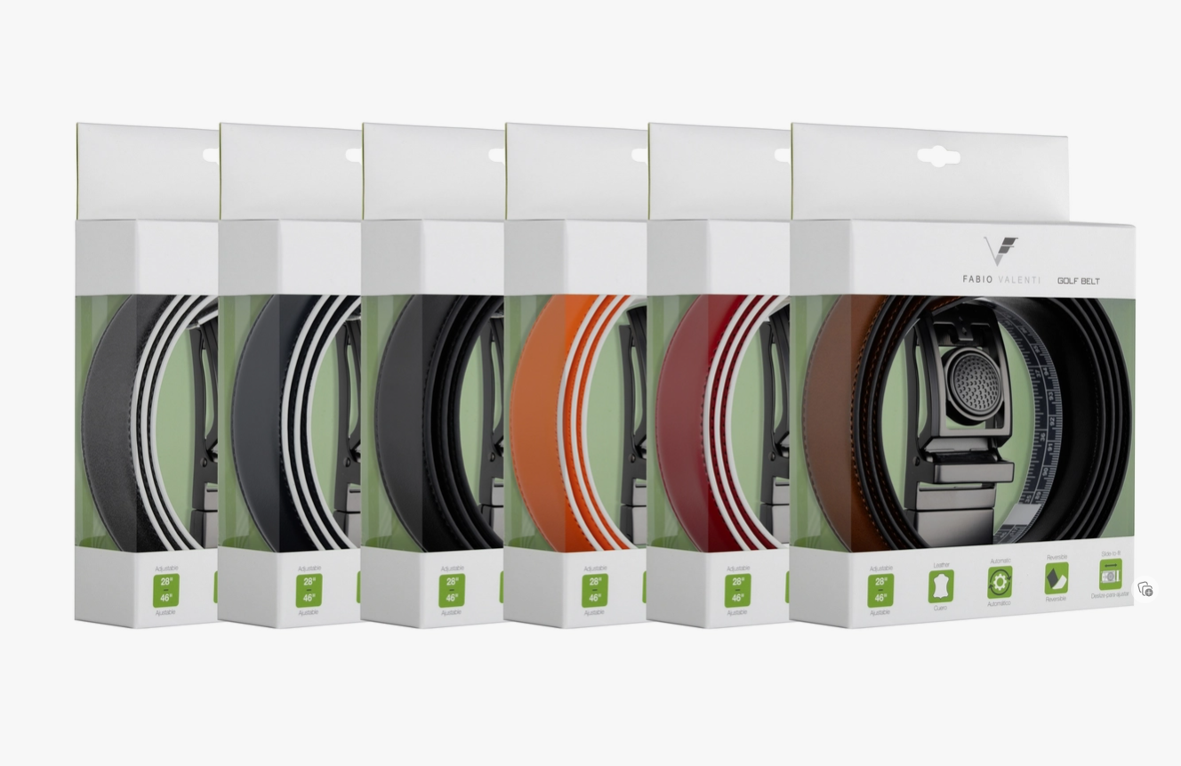Golf Belt with Magnetic Ball Marker