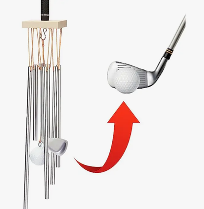 Golf Club & Ball Wind Chime