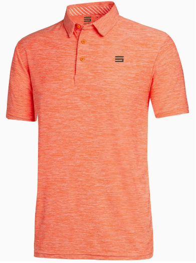 Men's Quick Dry Golf Shirts - Short Sleeve, Athletic Polo