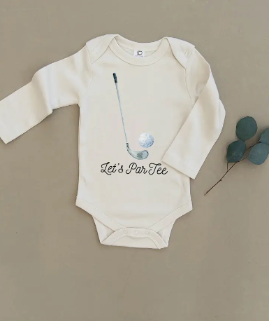 Let's Partee Golf Organic Baby Onesie & Toddler Tee