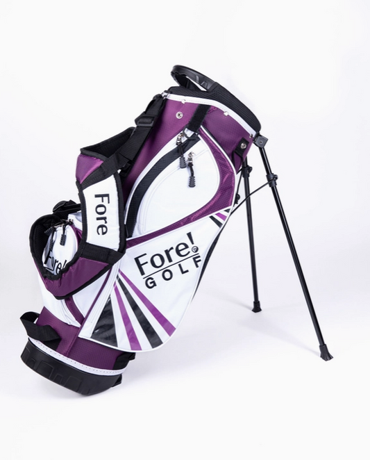 Fore! Golf Junior Stand Bag Purple Ages 3-8