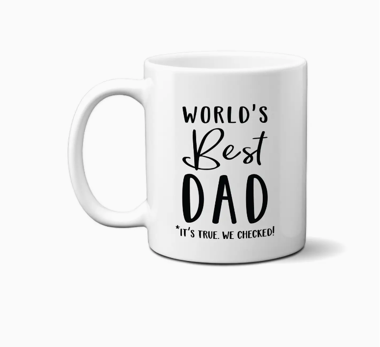 World's Best Dad Mug, Father's Day Coffee Cup, Gift For Dad