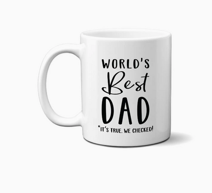 World's Best Dad Mug, Father's Day Coffee Cup, Gift For Dad