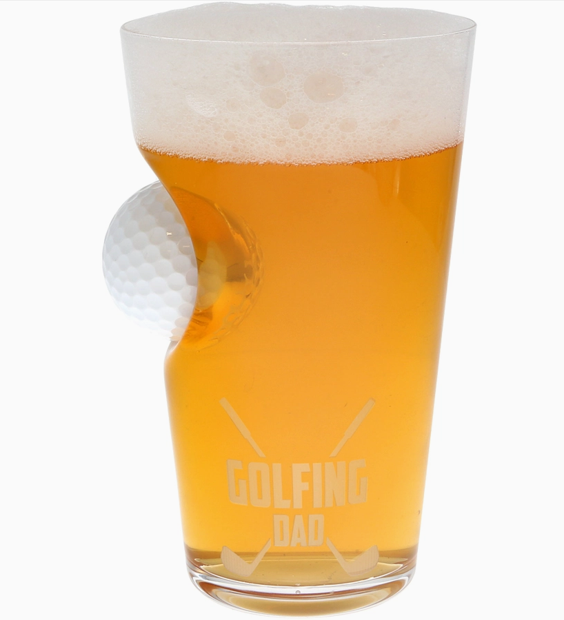 Golfing Dad 15 oz Golf Ball Glass