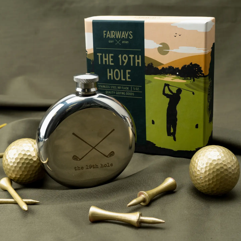 Fairways Golfing Goods '19th Hole' Hip Flask