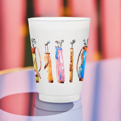 Golf Bags Frosted Cups | Set of 6