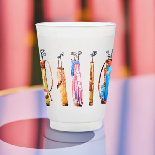 Golf Bags Frosted Cups | Set of 6